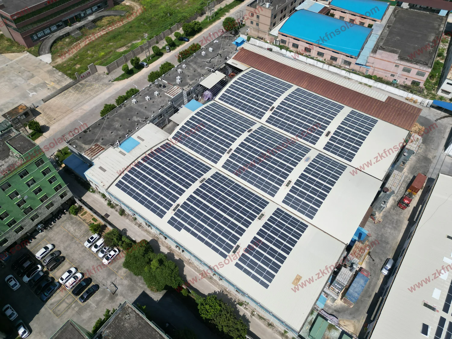 Jiangmen Curved Roof PV Project